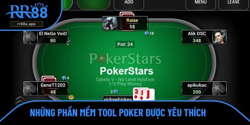 Những phần mềm tool Poker được yêu thích
